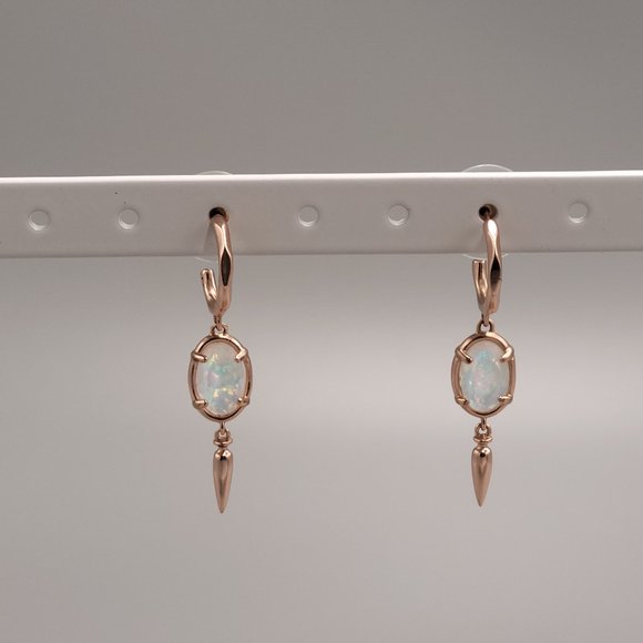 Rose gold drop earrings - Picture 1 of 1